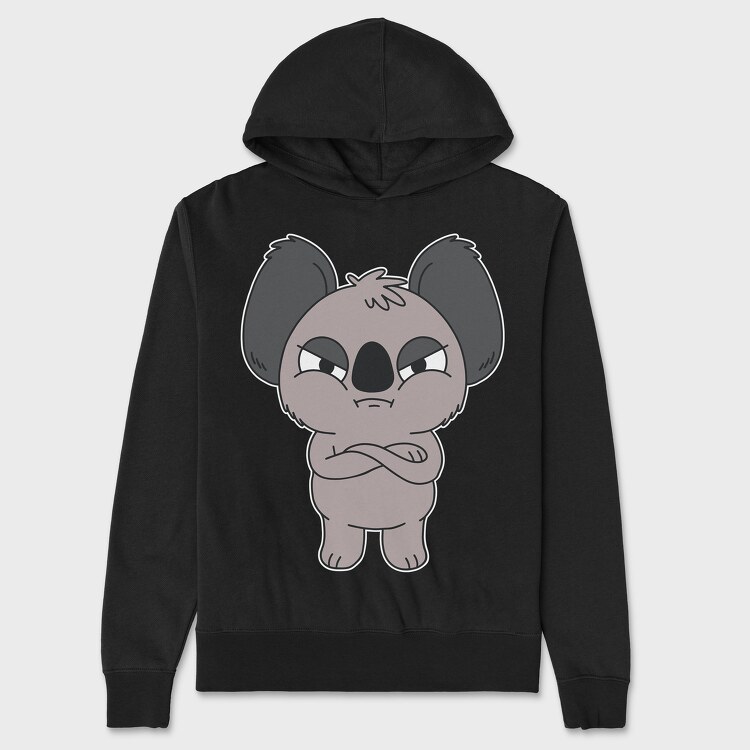 Angry Koala, Hanorac Oversize Barbati (Unisex)