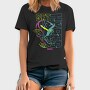 Neon Wolf Howl 4, Tricou Barbati (Unisex)