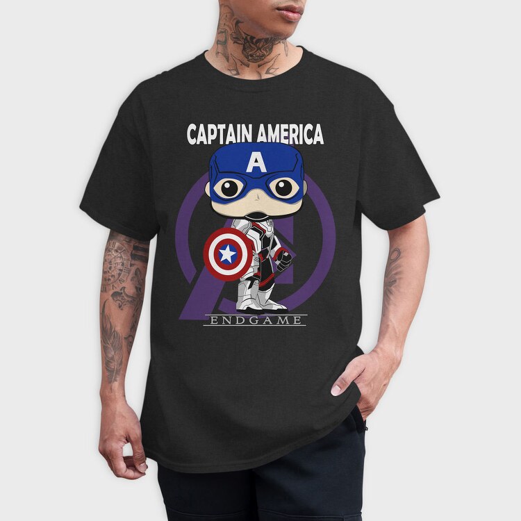 Captain America Endgame, Tricou Barbati (Unisex)
