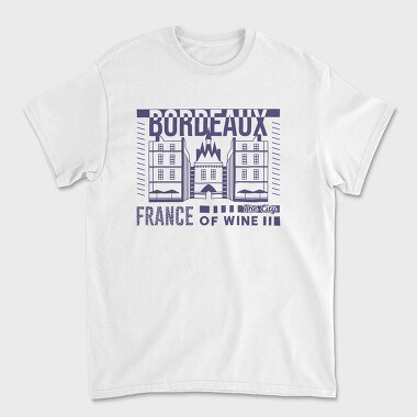 Bordeaux, Tricou Barbati (Unisex)