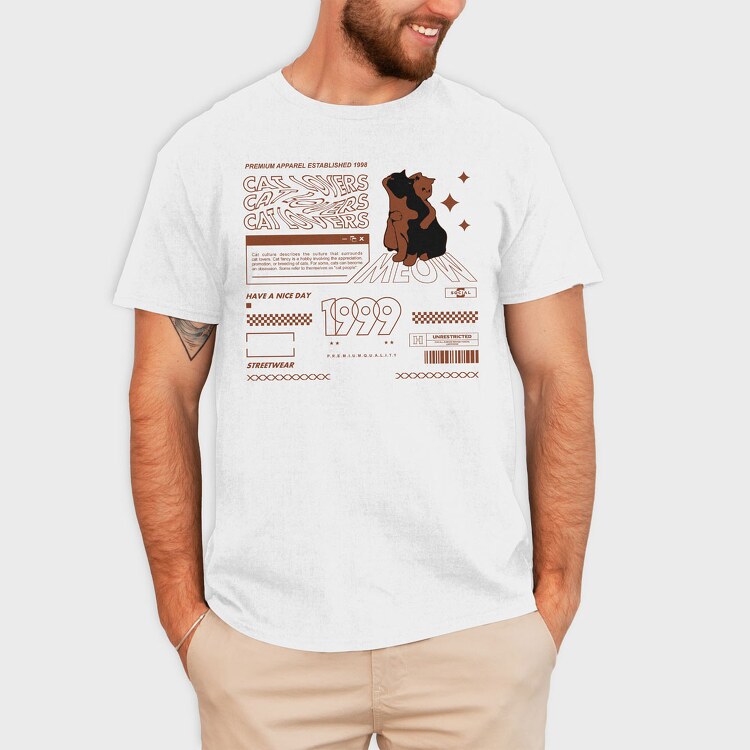 Cat Lovers 1, Tricou Barbati (Unisex)