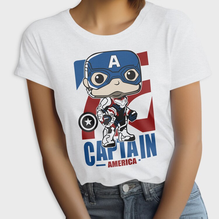 Captain America Pop Art, Tricou Femei