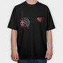 Spider Heart Love, Tricou Oversize Barbati (Unisex)
