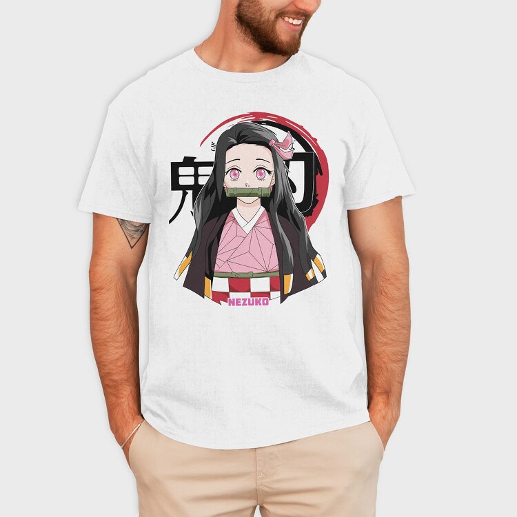 Nezuko Kimono, Tricou Barbati (Unisex)
