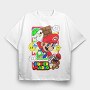 Super Mario 1up, Tricou Oversize Barbati (Unisex)