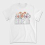 Books Flowers, Tricou Barbati (Unisex)