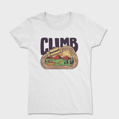 Carabiner Climb Landscape, Tricou Femei