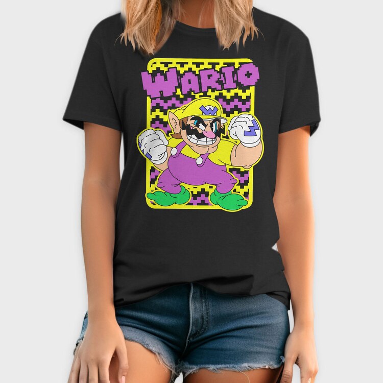 Wario Power Punch, Tricou Barbati (Unisex)