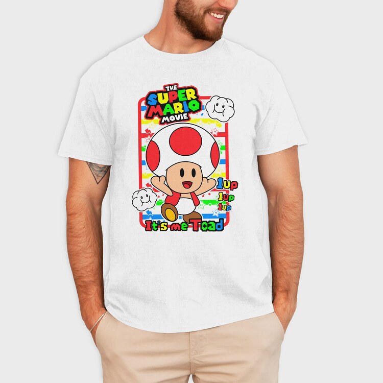 Toad 1up Movie, Tricou Barbati (Unisex)
