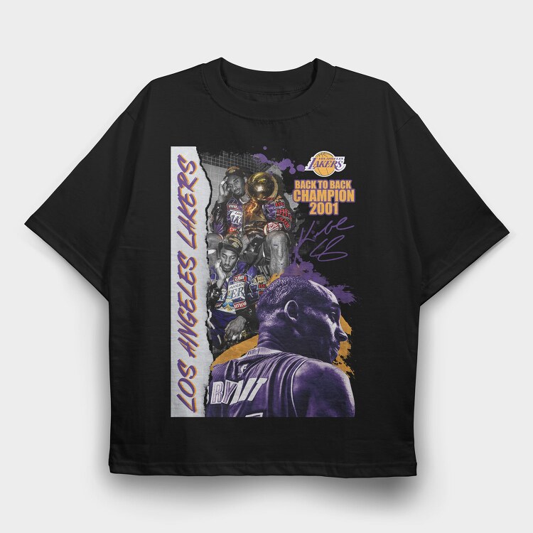 Kobe 2001 Champion, Tricou Oversize Barbati (Unisex)
