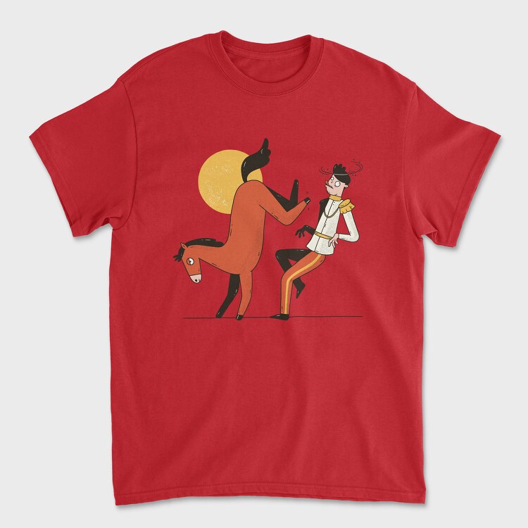 Horse Kicking Prince, Tricou Barbati (Unisex)