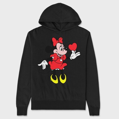 Cartoon Retro Minnie 2, Hanorac Oversize Barbati (Unisex)