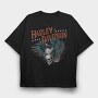 Harley Davidson Indian Eagle, Tricou Oversize Barbati (Unisex)
