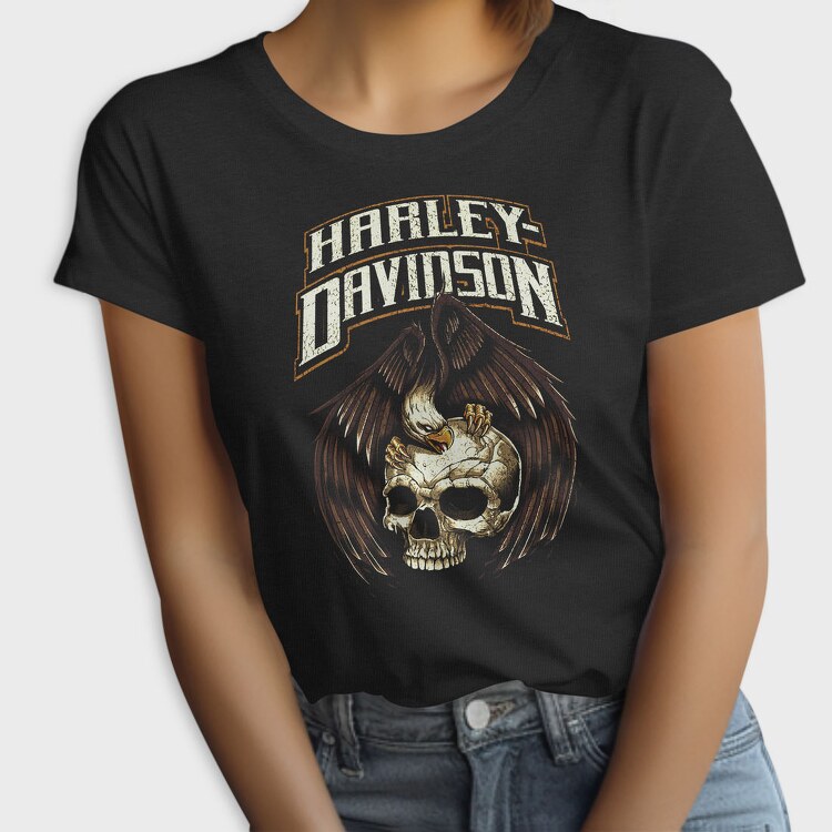 Harley Davidson Skull Eagle, Tricou Femei