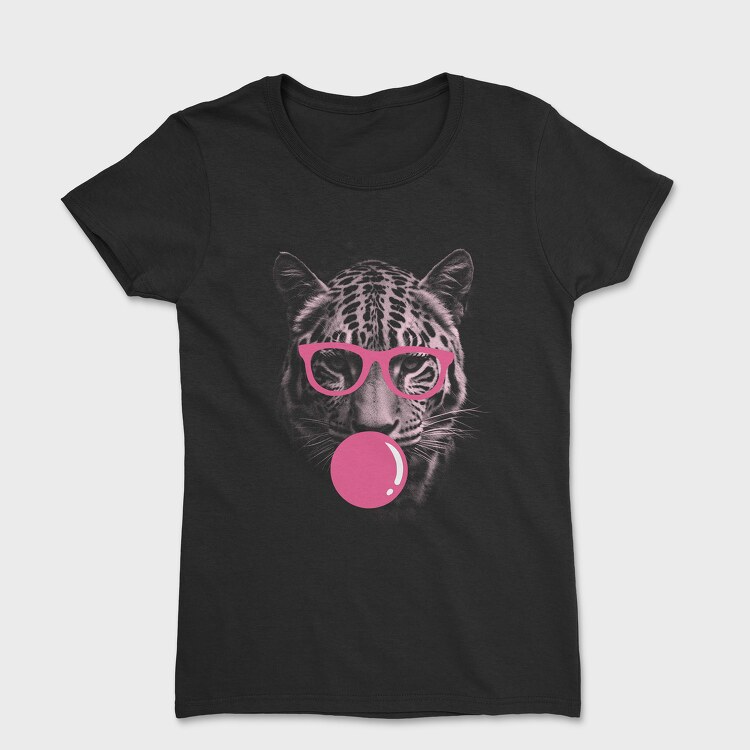 Jaguar Bubblegum Monochrome, Tricou Femei