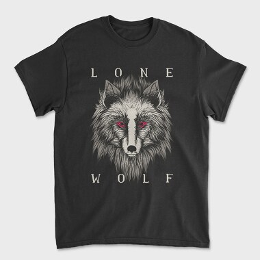 Lone Wolf, Tricou Barbati (Unisex)