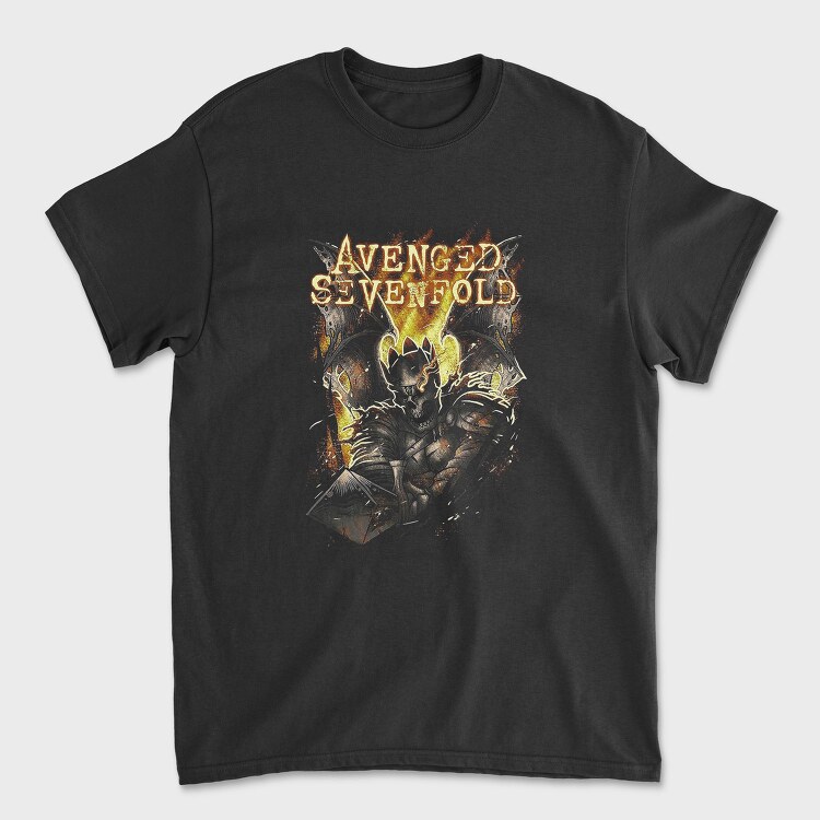 Avenged Sevenfold Flames Flower, Tricou Barbati (Unisex)