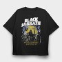 Black Sabbath Graveyard Sin, Tricou Oversize Barbati (Unisex)