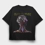 Iron Maiden Robot Face, Tricou Oversize Barbati (Unisex)