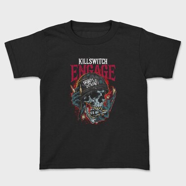 Killswitch Engage Skull Flames, Tricou Copii