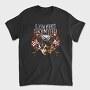 Lynnyrd Skynyrd Flames Flag Skull, Tricou Barbati (Unisex)