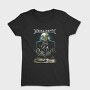 Megadeth Skull Planet Flames 2, Tricou Femei