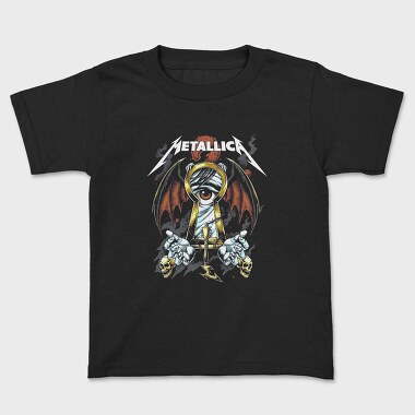 Metallica Eyes Flames Guitarist, Tricou Copii