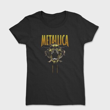 Metallica Skull Flames Eyes 3, Tricou Femei