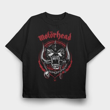Motorhead Devil Skull Chains, Tricou Oversize Barbati (Unisex)
