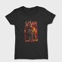 Slayer Skull Flames Crosses 2, Tricou Femei