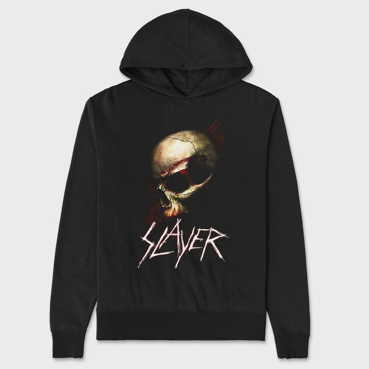 Slayer Skull Flames Crosses 4, Hanorac Oversize Barbati (Unisex)