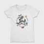 Vintage Cats Butterflies, Tricou Femei