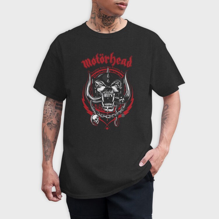 Motorhead Devil Skull Chains, Tricou Barbati (Unisex)