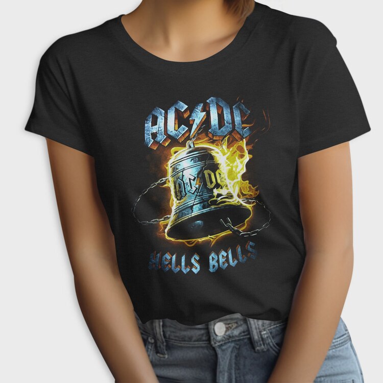 Acdc Bell Flames Eyes, Tricou Femei