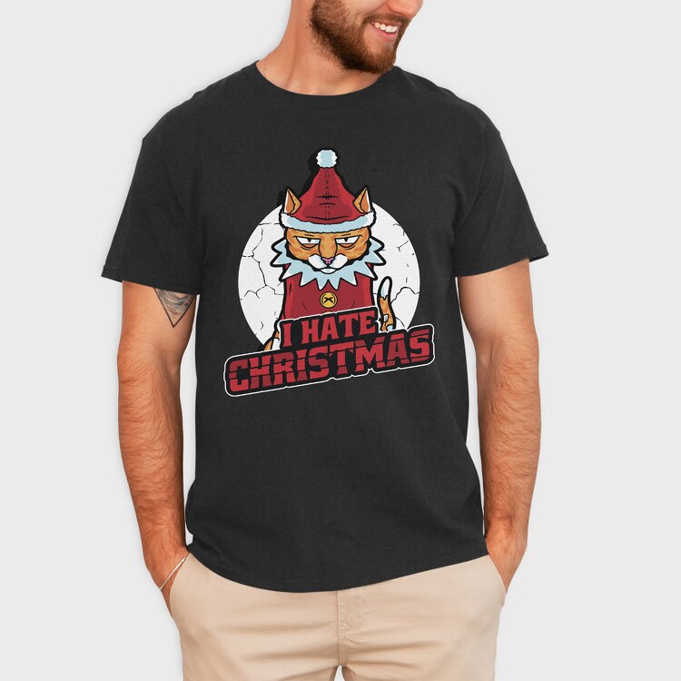 Hate Christmas, Tricou Barbati (Unisex)