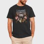 Lynnyrd Skynyrd Flames Flag Skull, Tricou Barbati (Unisex)