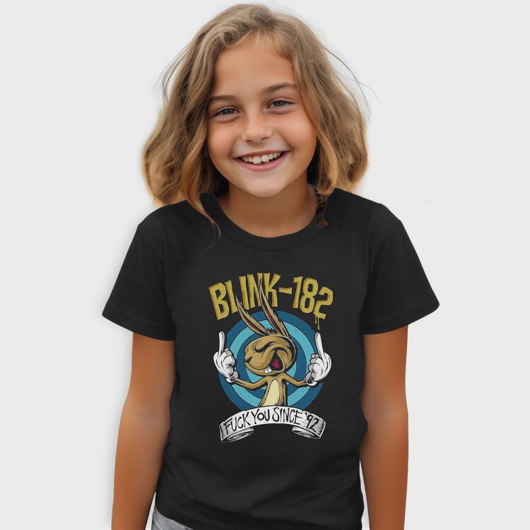 Bunny Eyes Flames 182 Funny Sarcastic, Tricou Copii