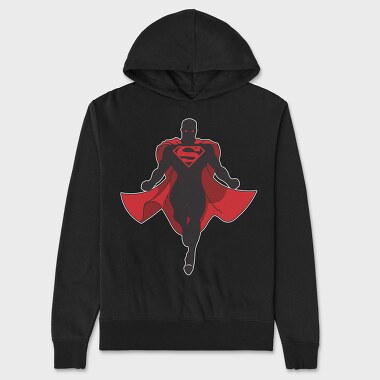 Hanorac Barbati (Unisex), Black Superman