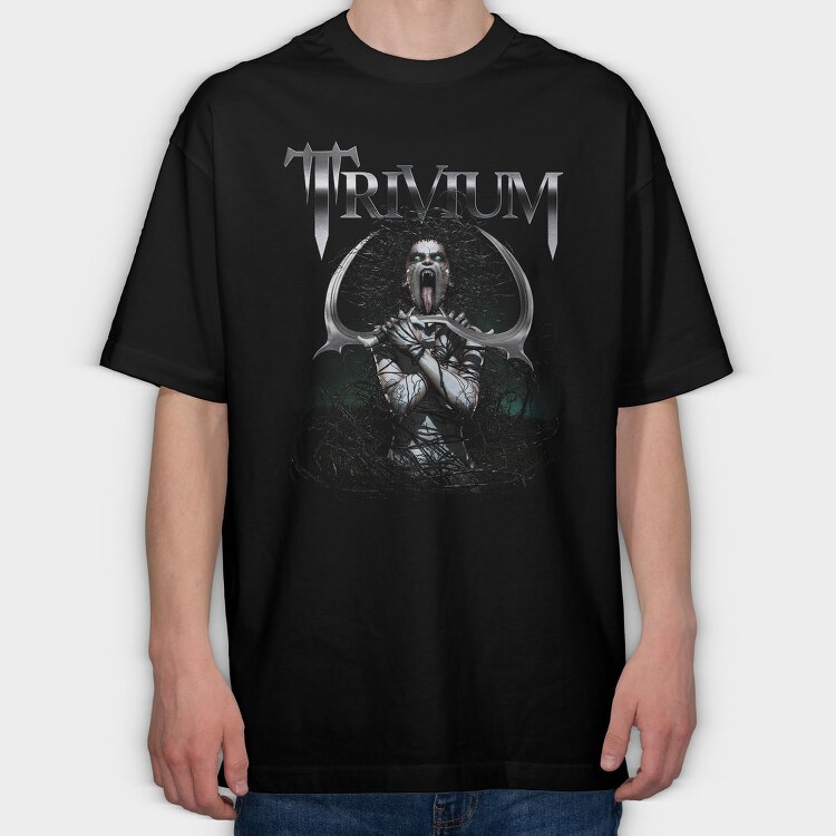 Trivium Skull Swords 3, Tricou Oversize Barbati (Unisex)