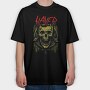 Slayer Skull Flames Crosses 3, Tricou Oversize Barbati (Unisex)