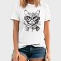 Cat Galsses Draw, Tricou Barbati (Unisex)