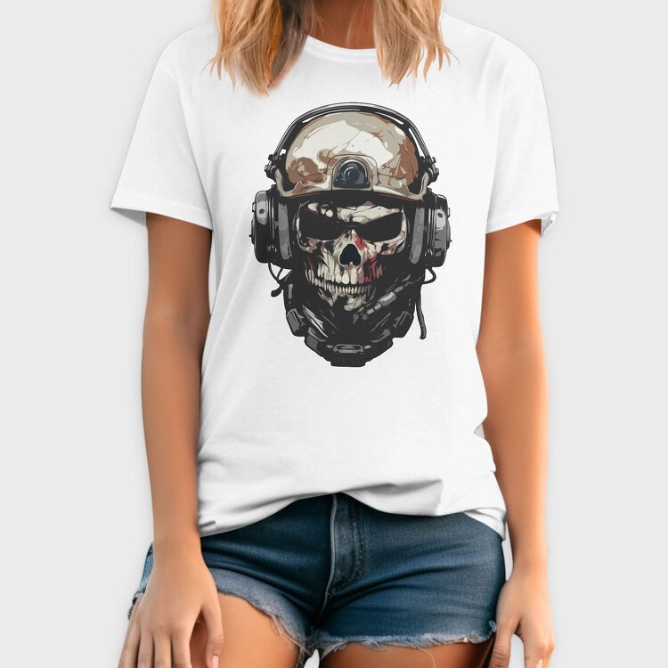 Military Skull, Tricou Barbati (Unisex)