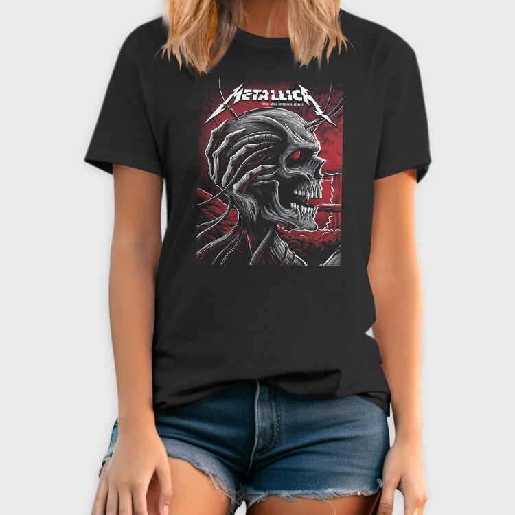 Metallica Skull Red Eyes, Tricou Barbati (Unisex)