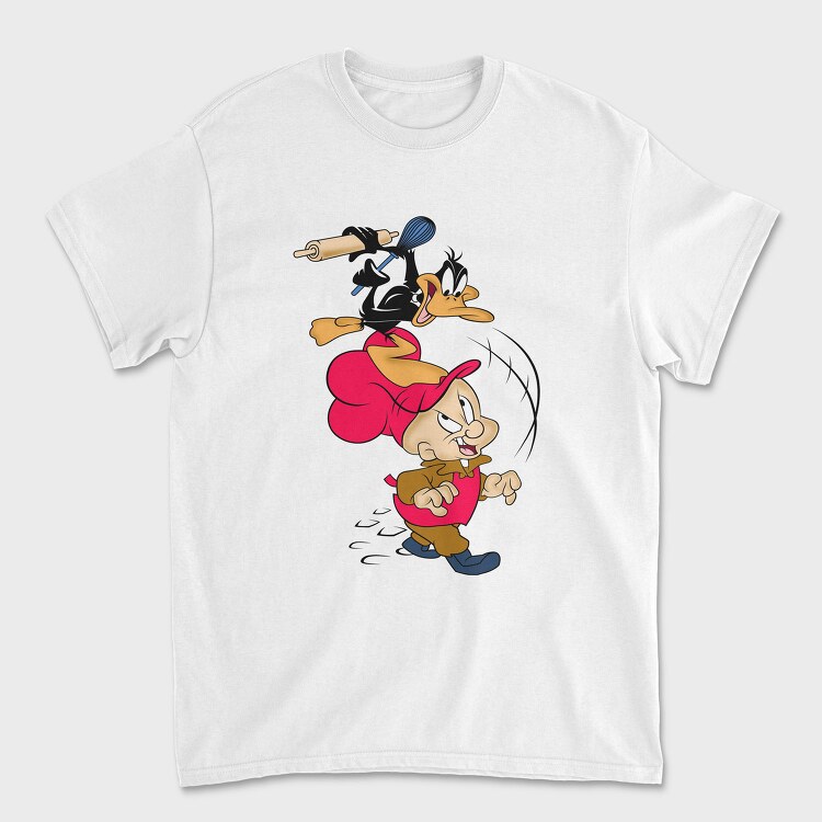Daffy Duck Cooking Rolling Pin, Tricou Barbati (Unisex)