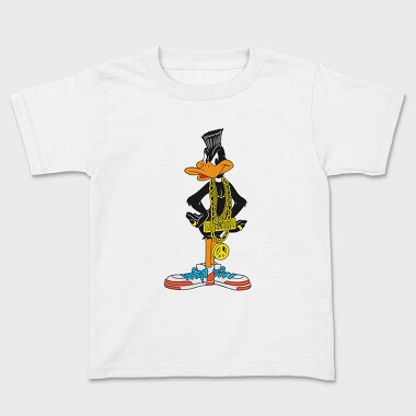 Daffy Duck Money Chain Peace Sneakers, Tricou Copii