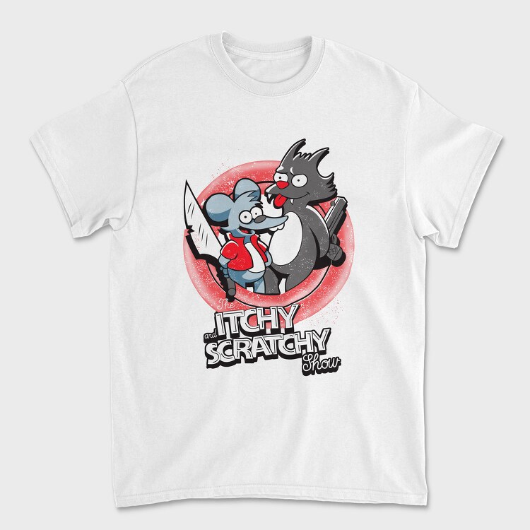 Itchy And Scratchy Show Urban Art 99, Tricou Barbati (Unisex)