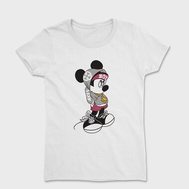 Mickey Mouse Boy Style Urban Art, Tricou Femei