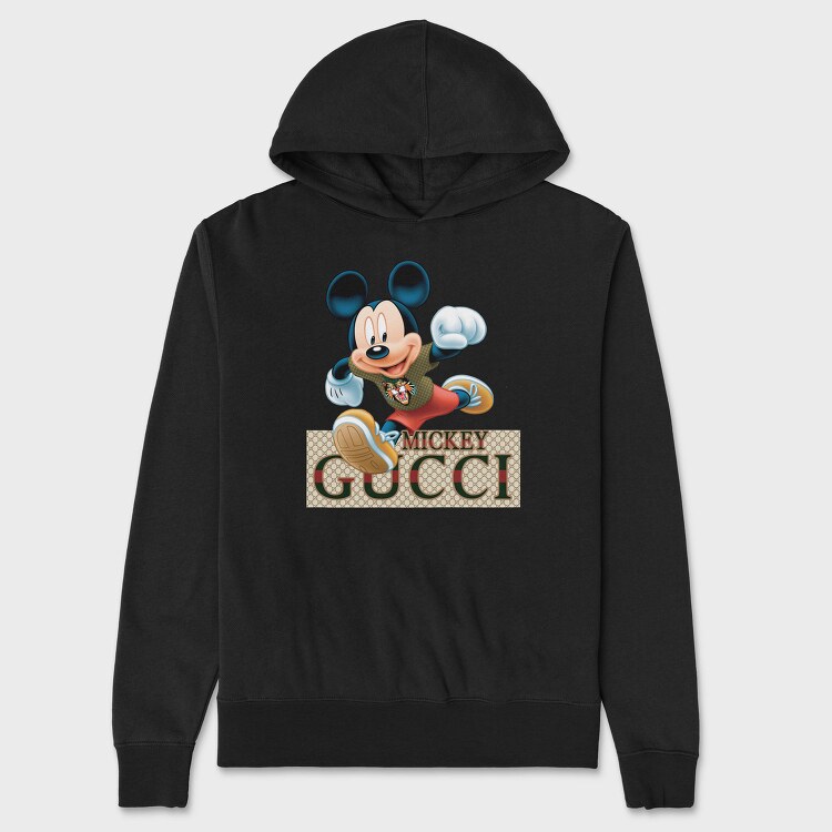 Mickey Mouse Gucci Style, Hanorac Oversize Barbati (Unisex)