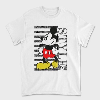 Mickey Mouse Urban Pattern, Tricou Barbati (Unisex)