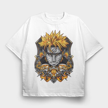Naruto Food Noodles Urban Art, Tricou Oversize Barbati (Unisex)